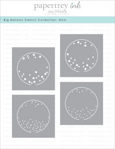 Big Balloon Stencil Collection: Dots (set of 4)