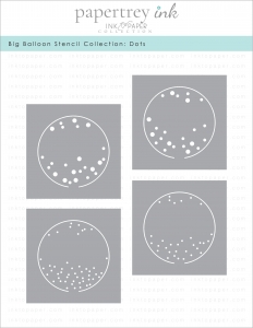 Big Balloon Stencil Collection: Dots (set of 4)