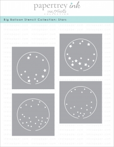 Big Balloon Stencil Collection: Stars (set of 4) Big Balloon Stencil Collection: Stars (set of 4)