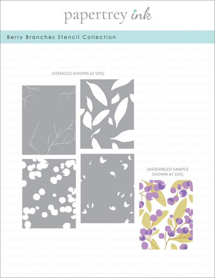 Berry Branches Stencil Collection (set of 4)