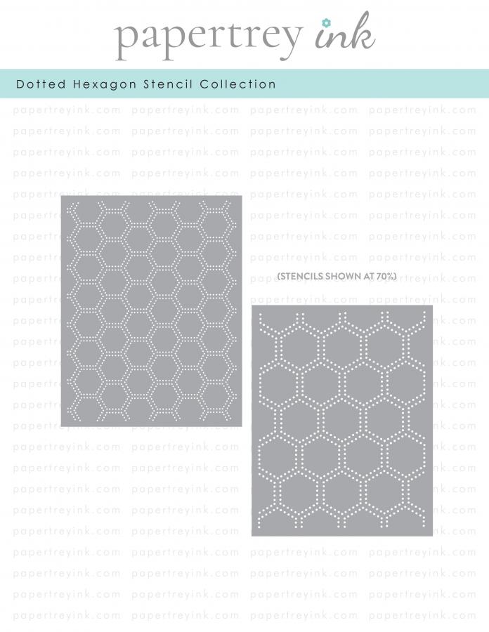 Dotted Hexagon Stencil Collection (set of 2)