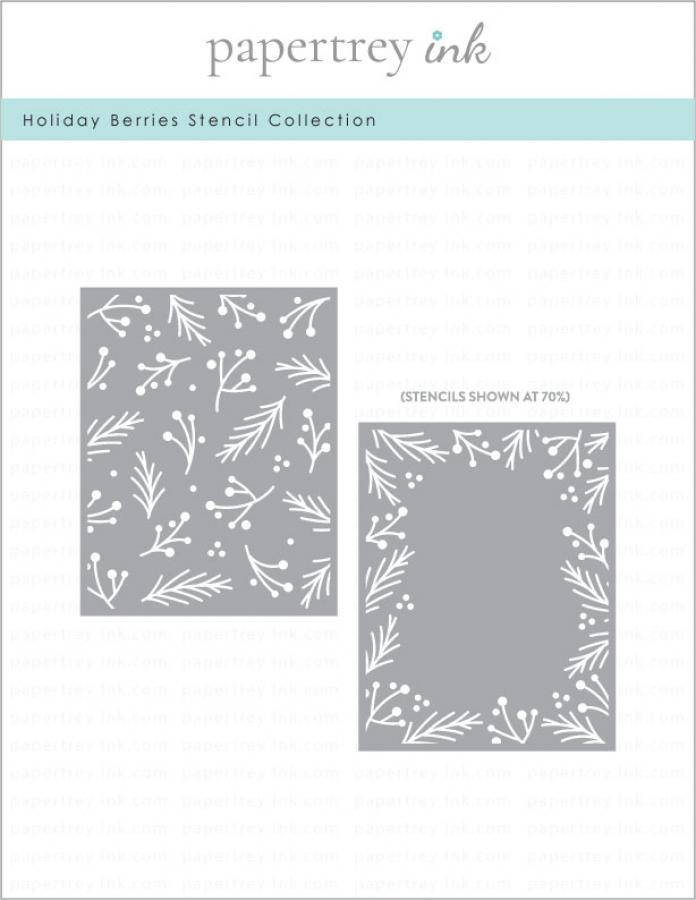 Holiday Berries Stencil Collection (set of 2)