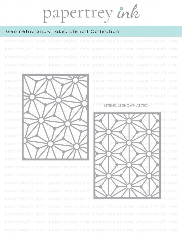 Geometric Snowflakes Stencil Collection (set of 2)