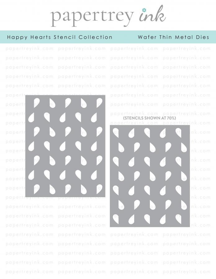 Happy Hearts Stencil Collection (set of 2)