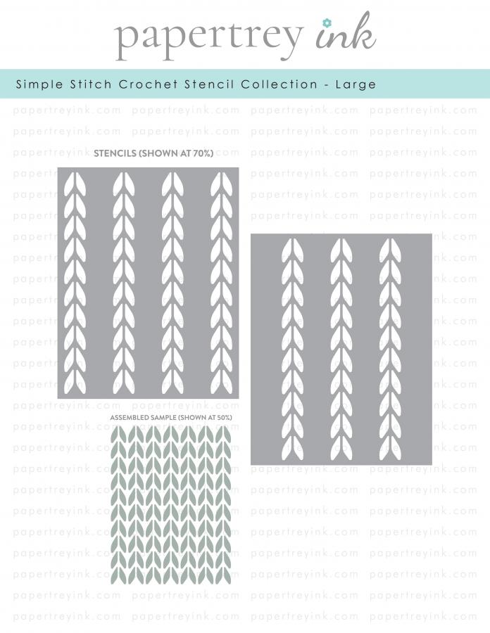 Simple Stitch Crochet Stencil Collection - Large  (set of 2)