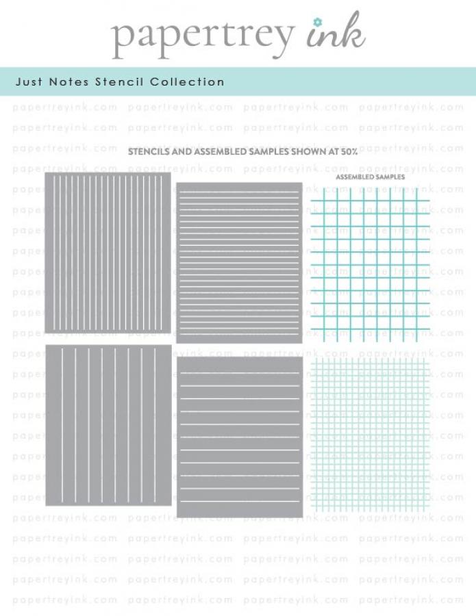 Just Notes Stencil Collection (set of 4)