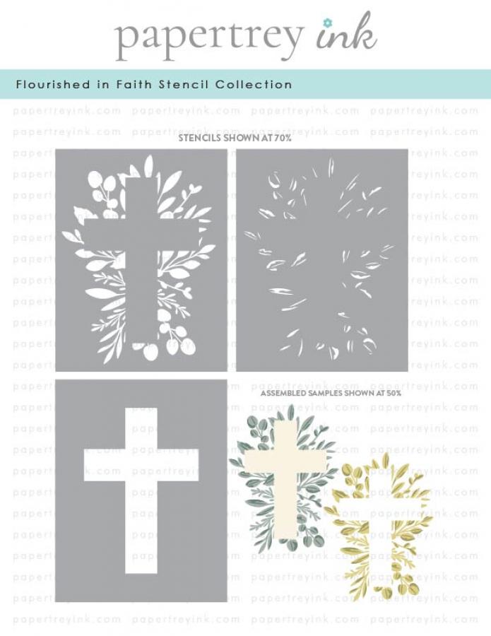 Flourished in Faith Stencil Collection (set of 3)