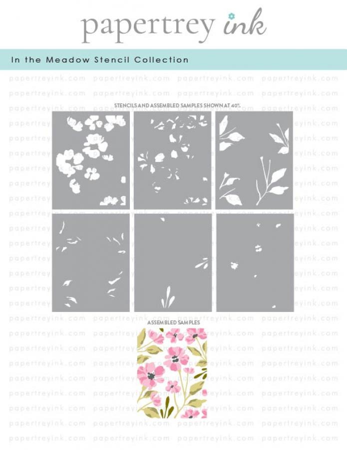 In the Meadow Stencil Collection (set of 6)