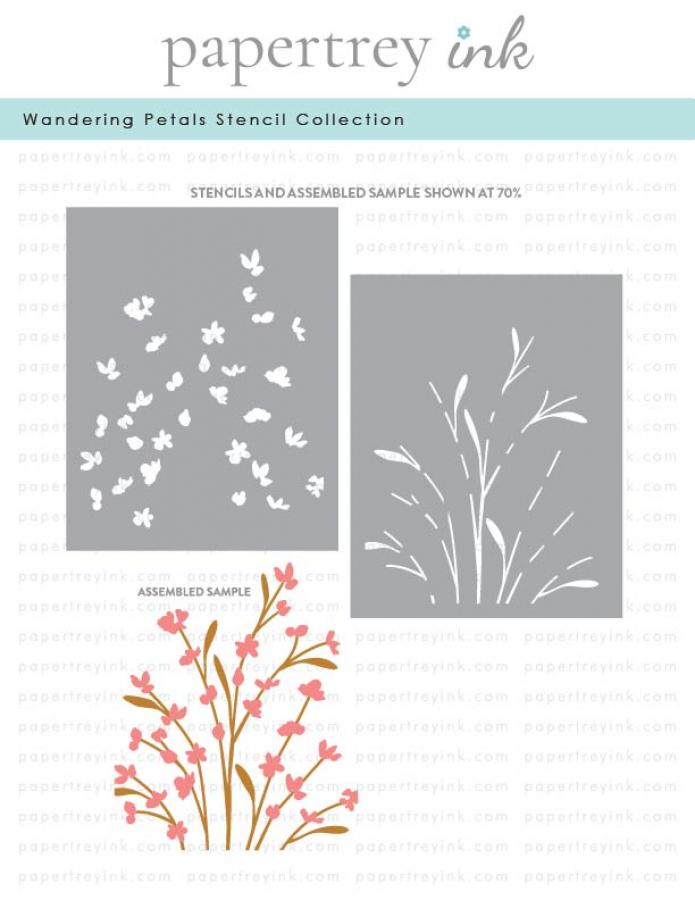 Wandering Petals Stencil Collection (set of 2)