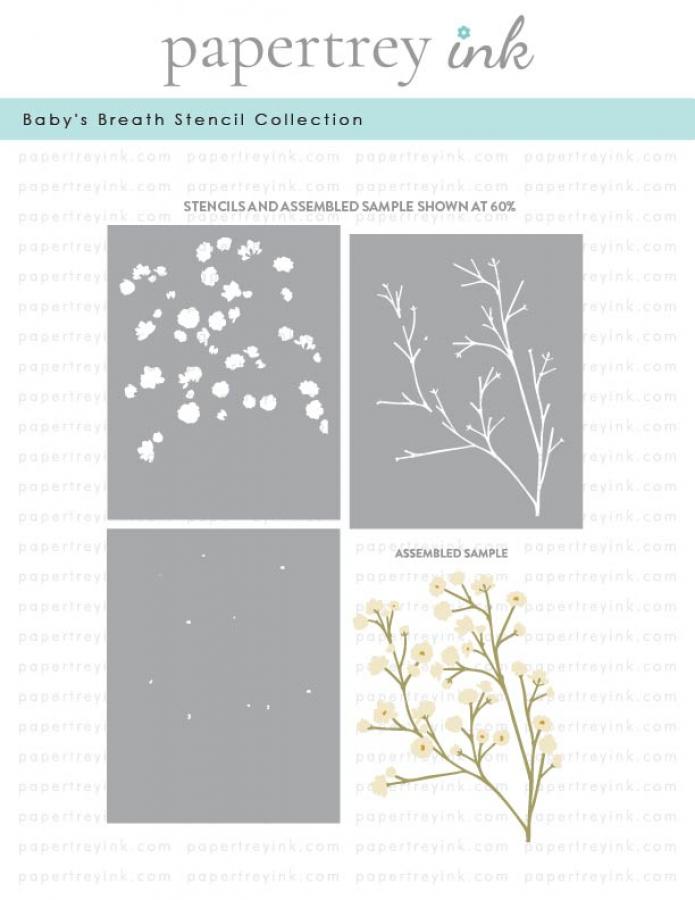 Baby's Breath Stencil Collection (set of 3)