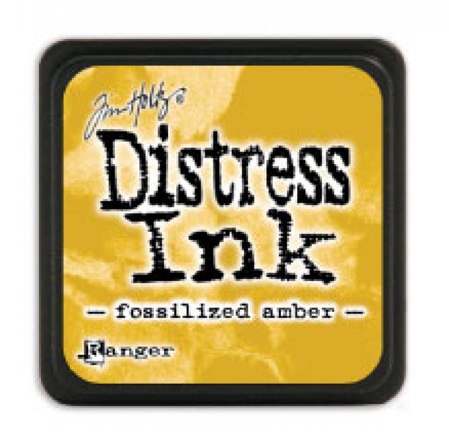 Tim Holtz Distress Mini Ink Pad Fossilized Amber