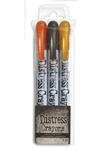 Tim Holtz Distress® Halloween Pearlescent Crayon Set #1