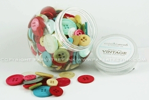 Holiday Mix Vintage Button Collection