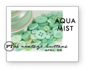 Aqua Mist Vintage Buttons