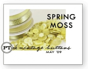 Spring Moss Vintage Buttons