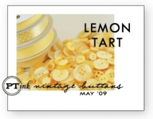 Lemon Tart Vintage Buttons