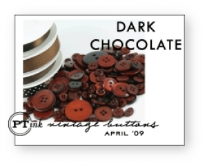 Dark Chocolate Vintage Buttons Dark Chocolate Vintage Buttons