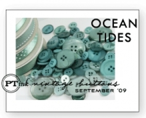 Ocean Tides Vintage Buttons