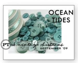Ocean Tides Vintage Buttons