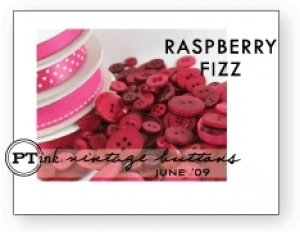 Raspberry Fizz Vintage Buttons