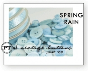 Spring Rain Vintage Buttons