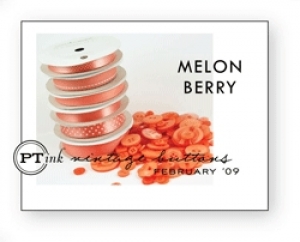 Melon Berry Vintage Buttons