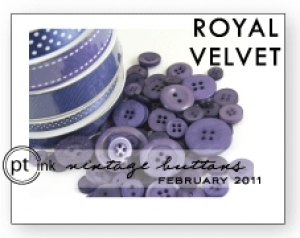 Royal Velvet Vintage Buttons