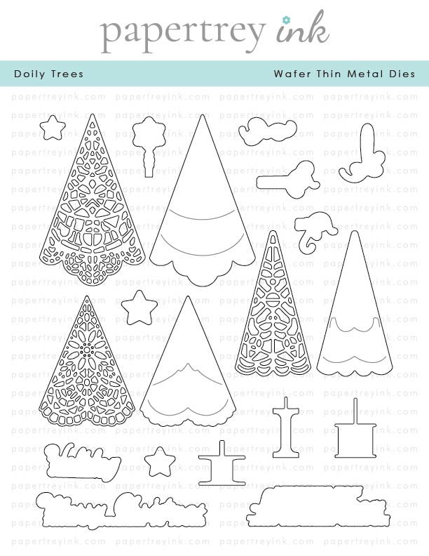 Papertrey Ink - Doily Trees Die