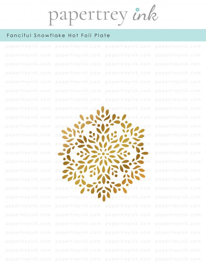 Fanciful Snowflake Hot Foil Plate