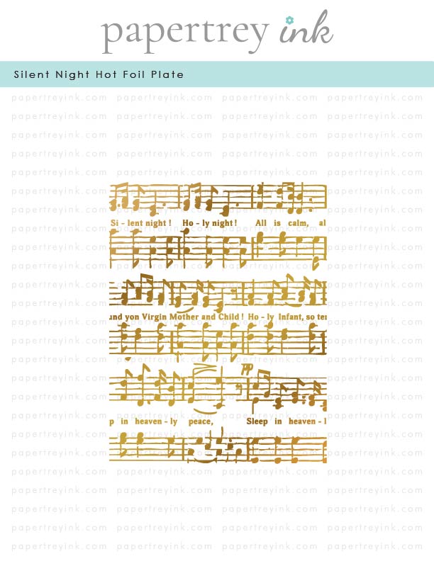 Silent Night Hot Foil Plate