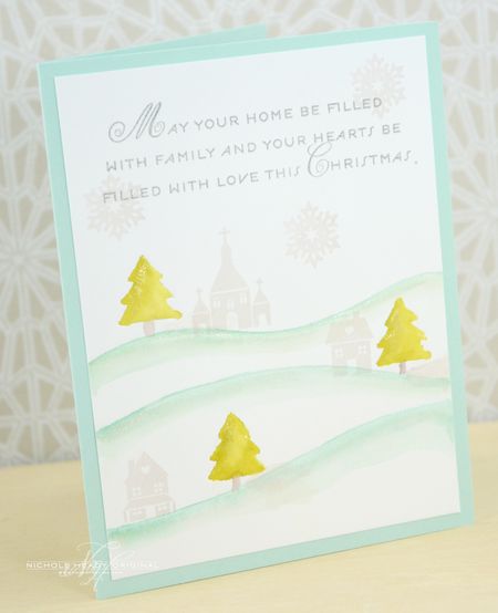 Papertrey Ink - Cover Plate: Snow Drifts Die Collection (set of 2)