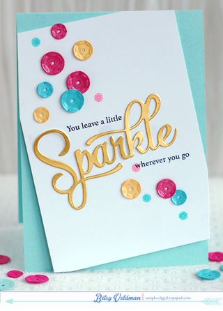 Papertrey Ink - Sparkle & Shine Words Die