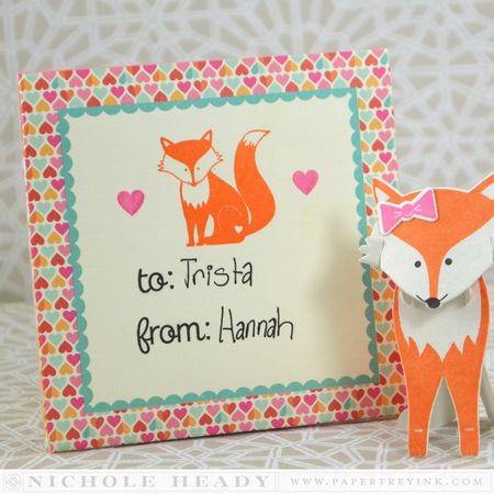Papertrey Ink - Love You to Pieces: Fox Die Collection (set of 2)