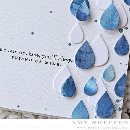 Papertrey Ink - Cover Plate: Rainy Day Die
