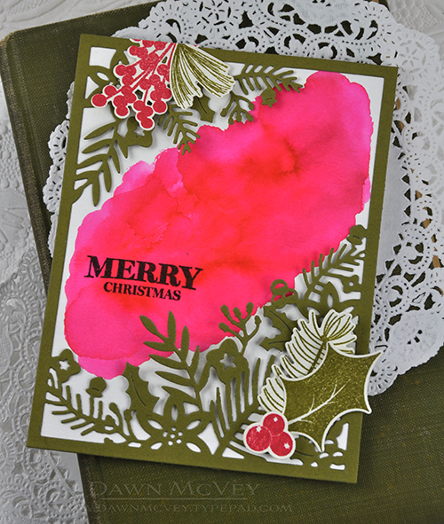 Papertrey Ink - Cover Plate: Winter Floral Die