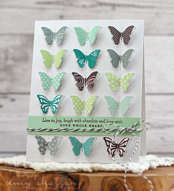 Papertrey Ink - Cover Plate: Bitty Butterflies