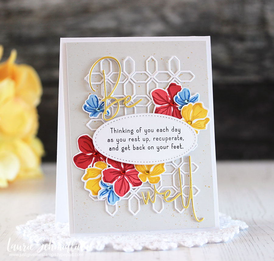 Inside Greetings: Get Well Wishes Mini Stamp Set