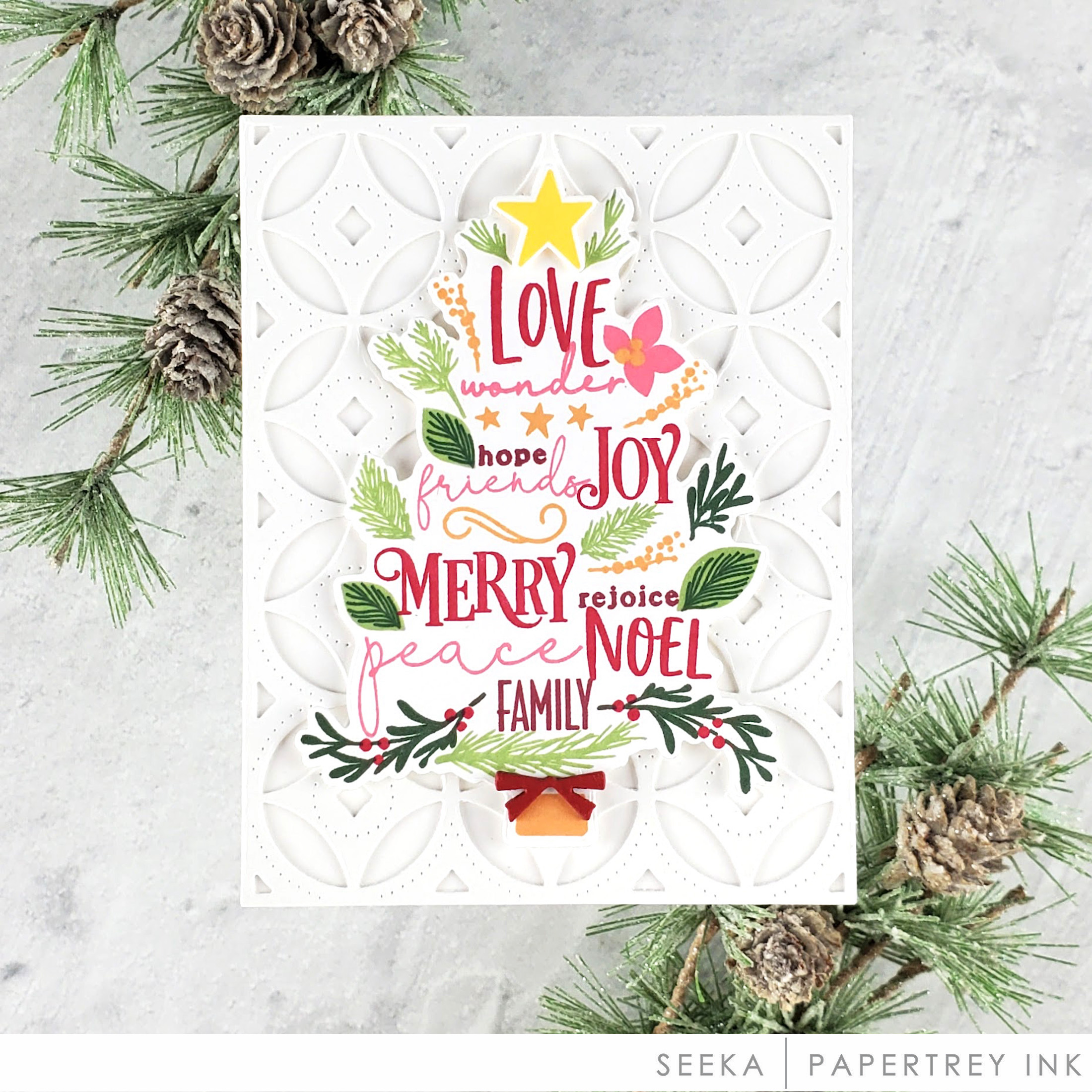 Merry Christmas Tree Stamp Set