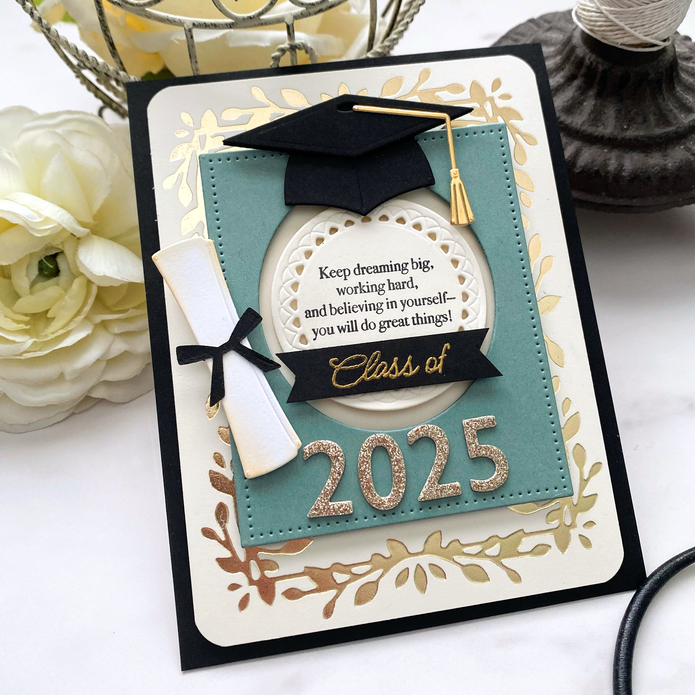 Framed in Success Sentiments Stamp Set