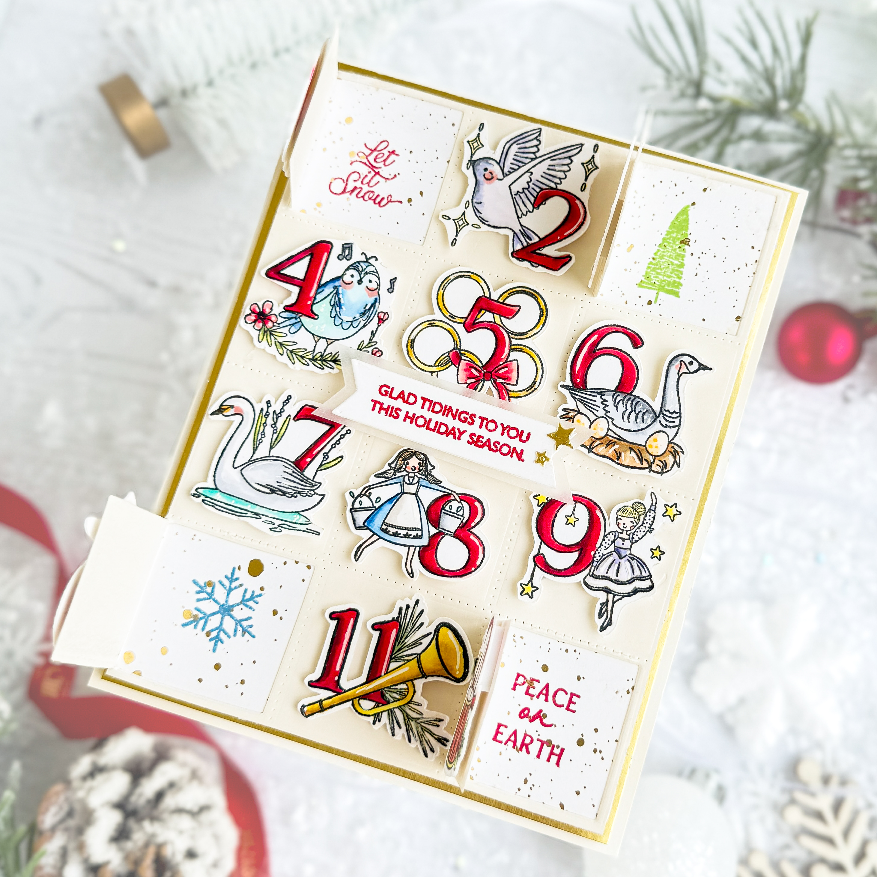 The Twelve Days of Christmas Stamp Set