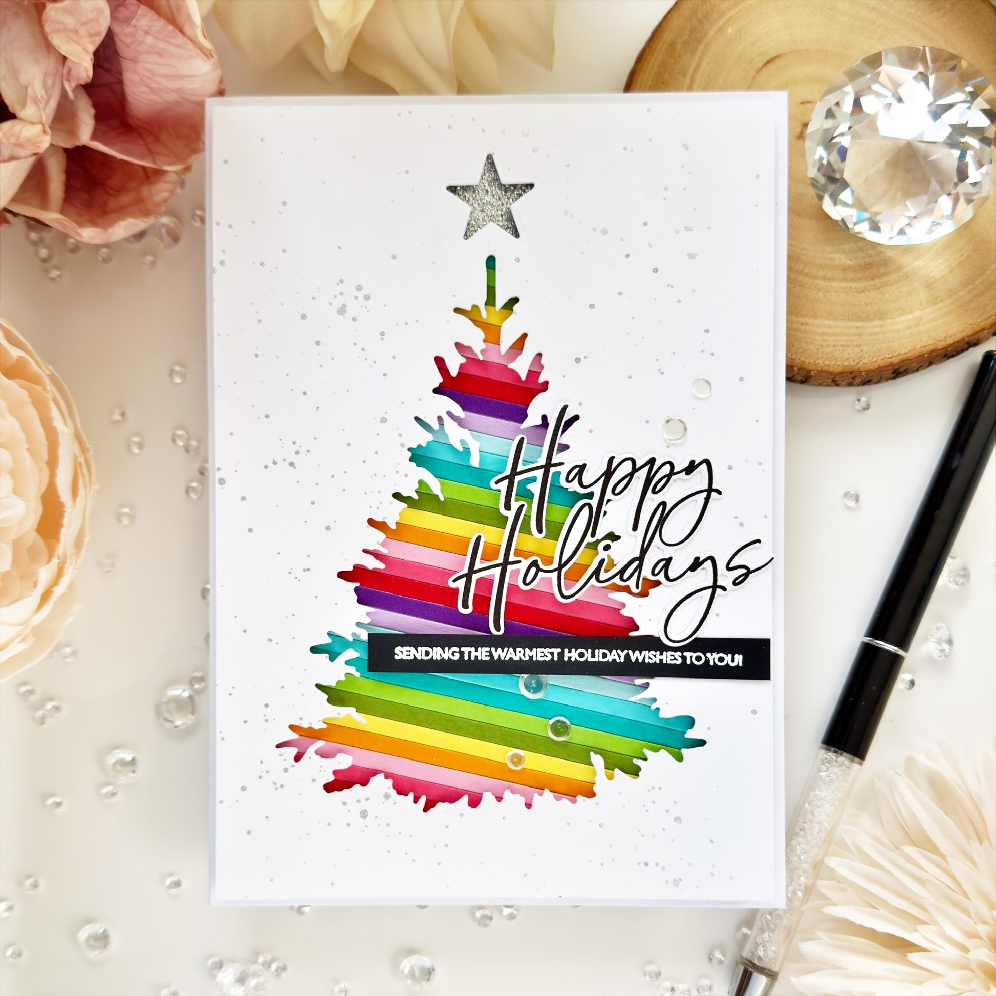 This is Big Sentiments: Happy Holidays Stamp Set