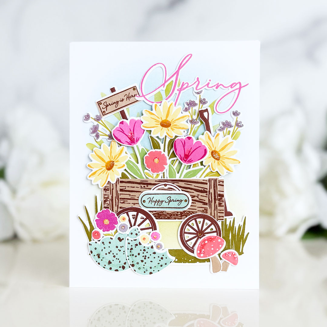 Spring Wagon Stamp Set