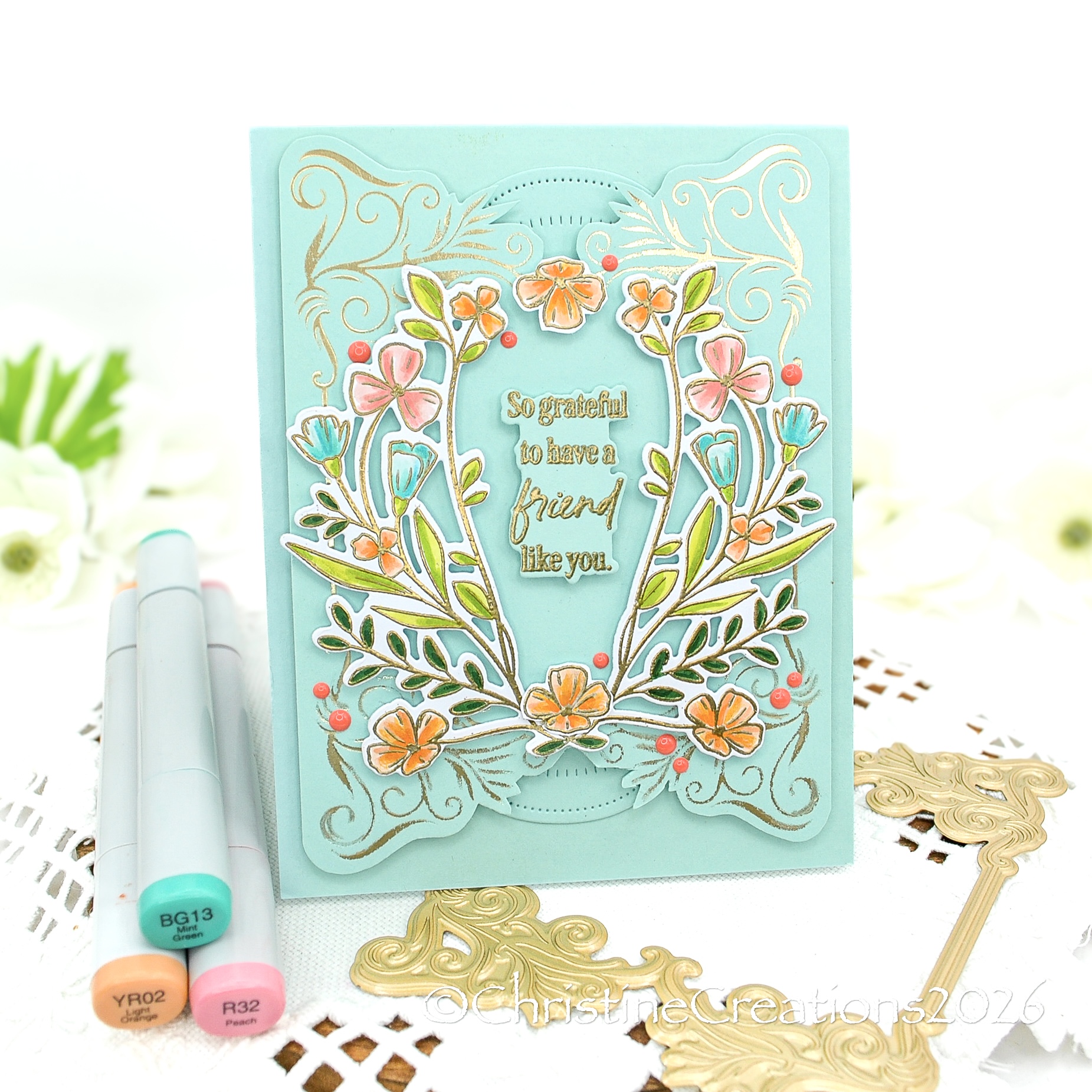 Wildflower Wreath Stamp Set