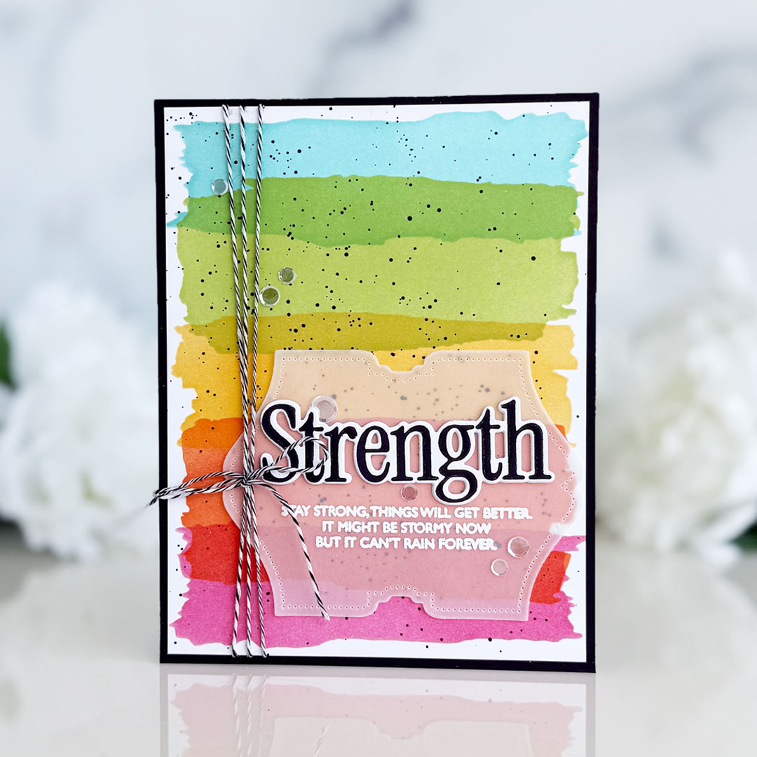 This is Big Sentiments: Strength Stamp Set