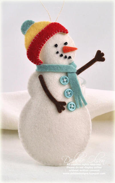Shape Up Snowman Accessories Mini Stamp Set