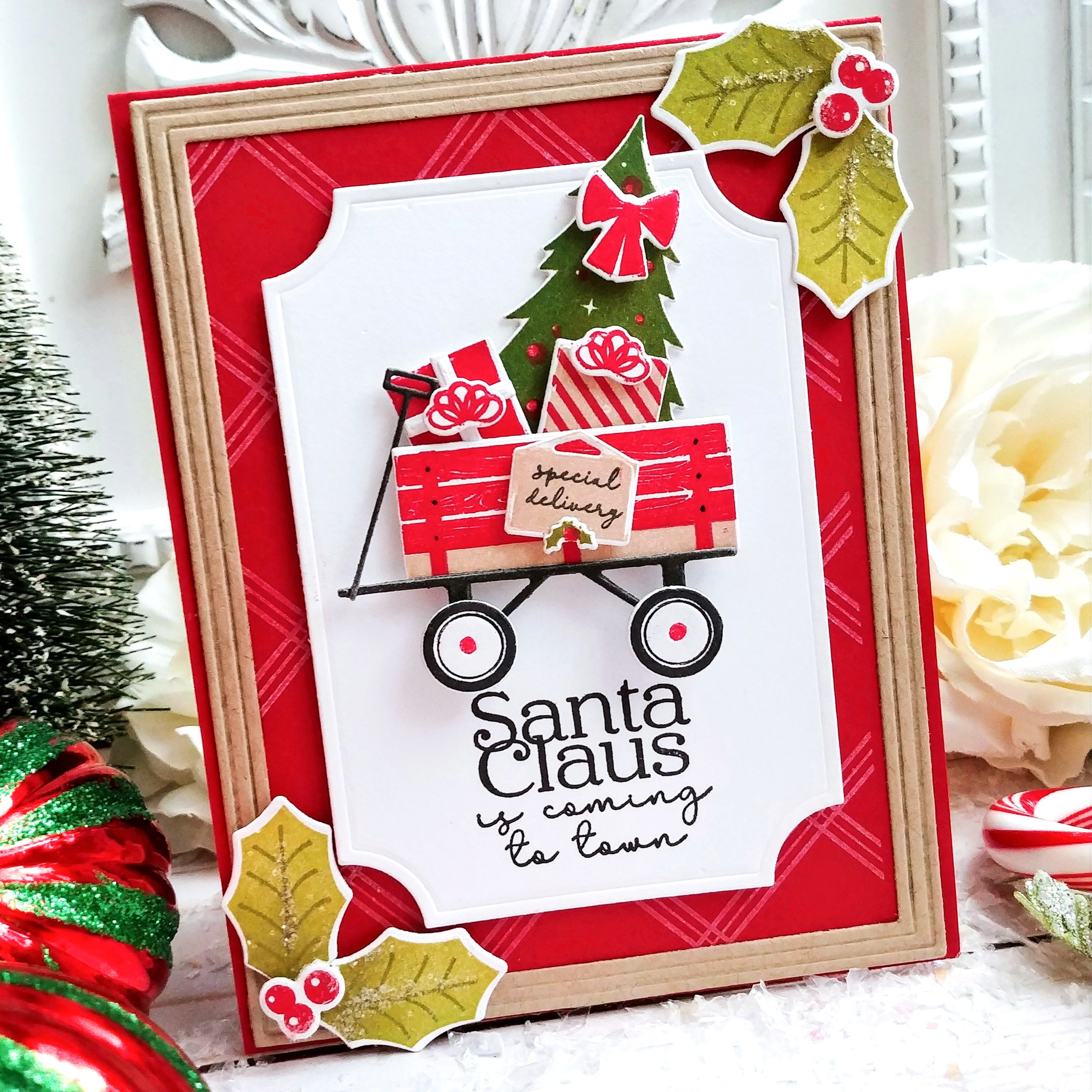 Holiday Wagon Stamp Set + Die Bundle