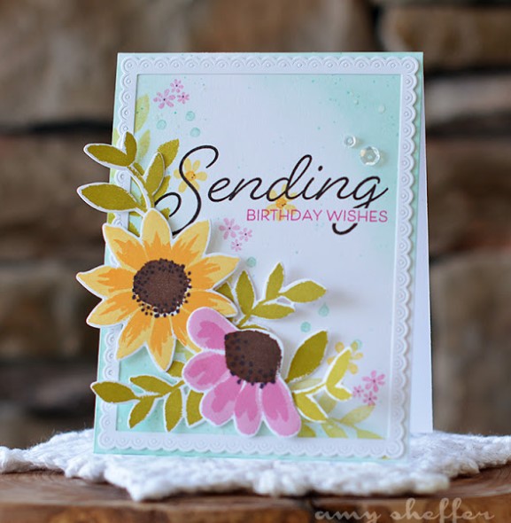 Painted Petals Stamp Set + Die Bundle