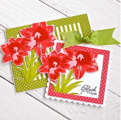 Blooming Amaryllis Stamp Set + Die Bundle