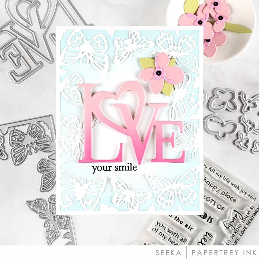 Papertrey Ink - Larger than Life: Love Sentiments Mini Stamp Set