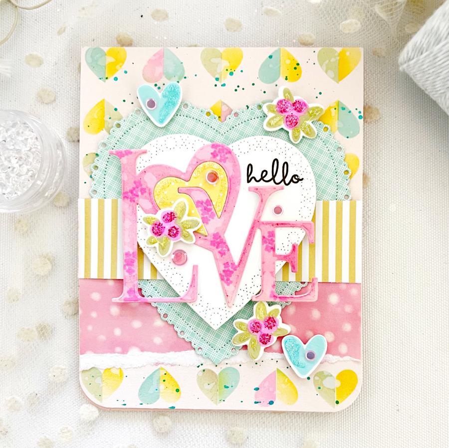 Papertrey Ink - Larger than Life: Love Sentiments Mini Stamp Set